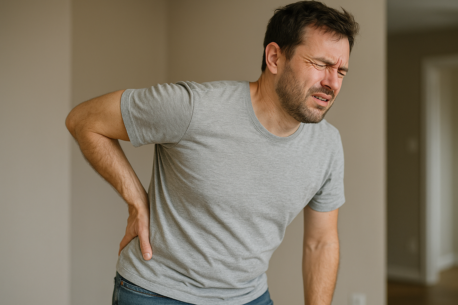 guy with back pain